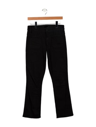 Mother Mid-Rise Straight Leg Jeans