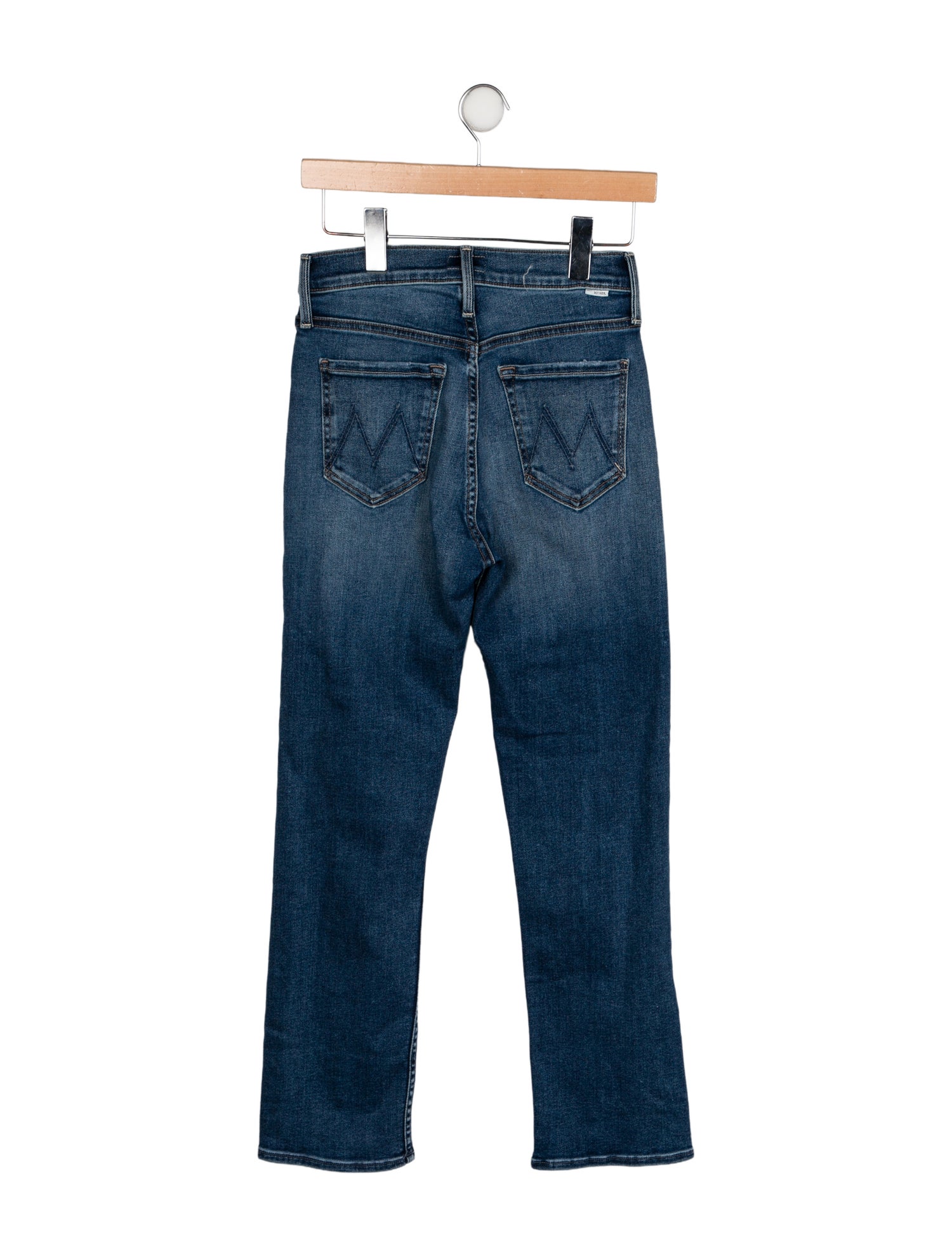 Mother Mid-Rise Straight Leg Jeans