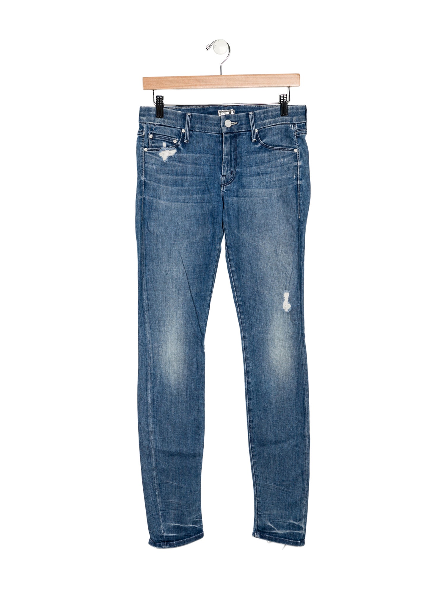 Mother Mid-Rise Skinny Leg Jeans
