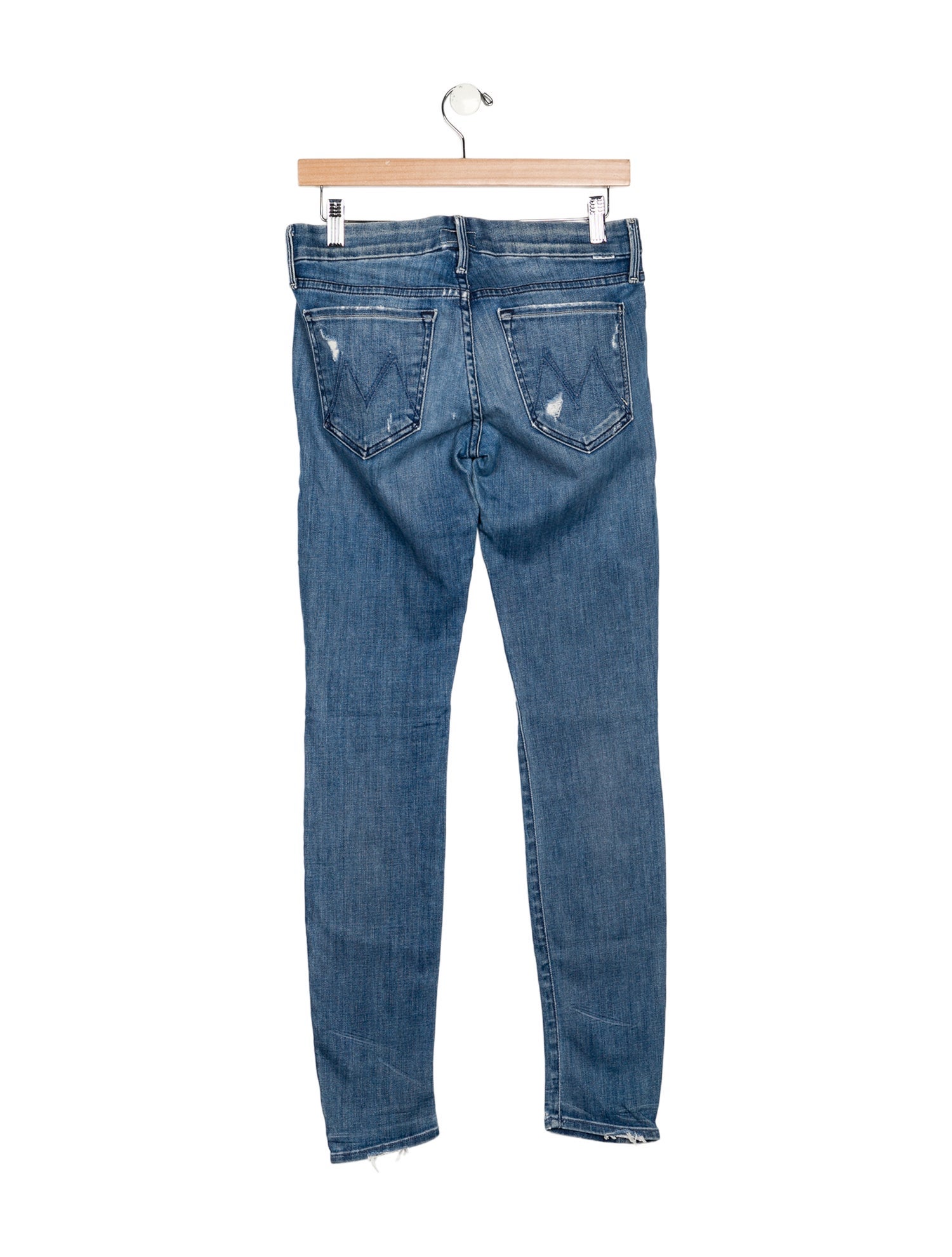 Mother Mid-Rise Skinny Leg Jeans