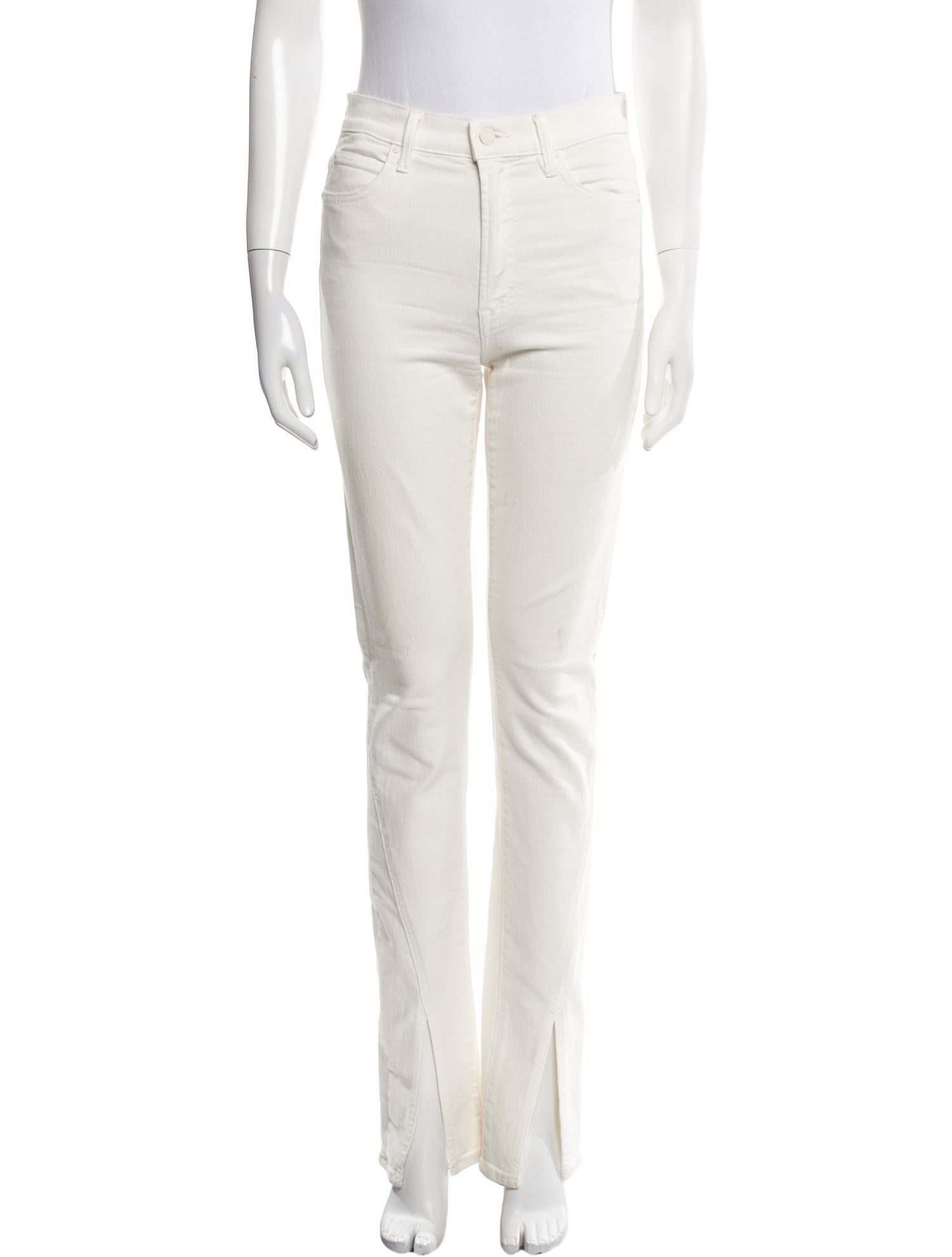 Mother Mid-Rise Straight Leg Jeans
