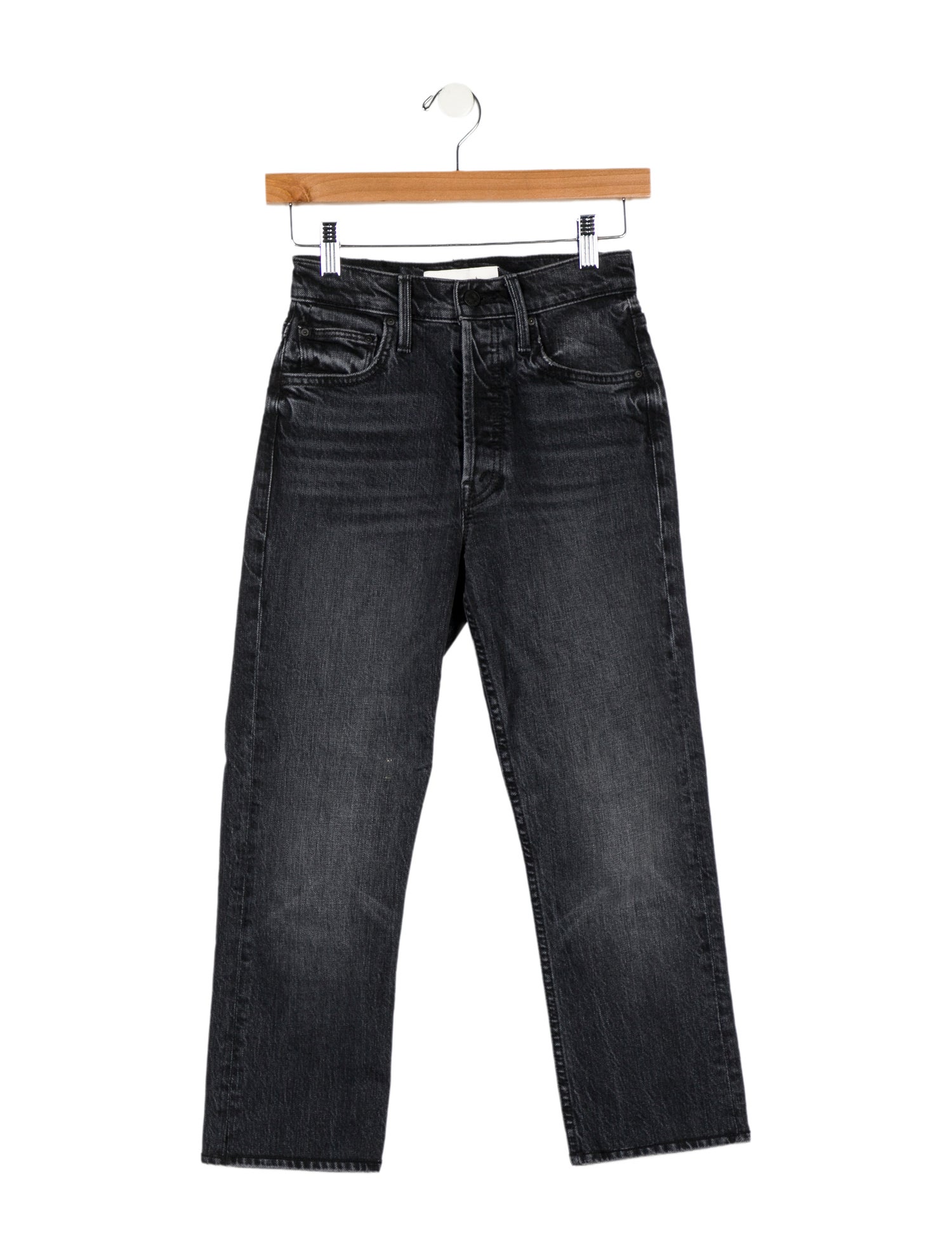 Mother Mid-Rise Straight Leg Jeans