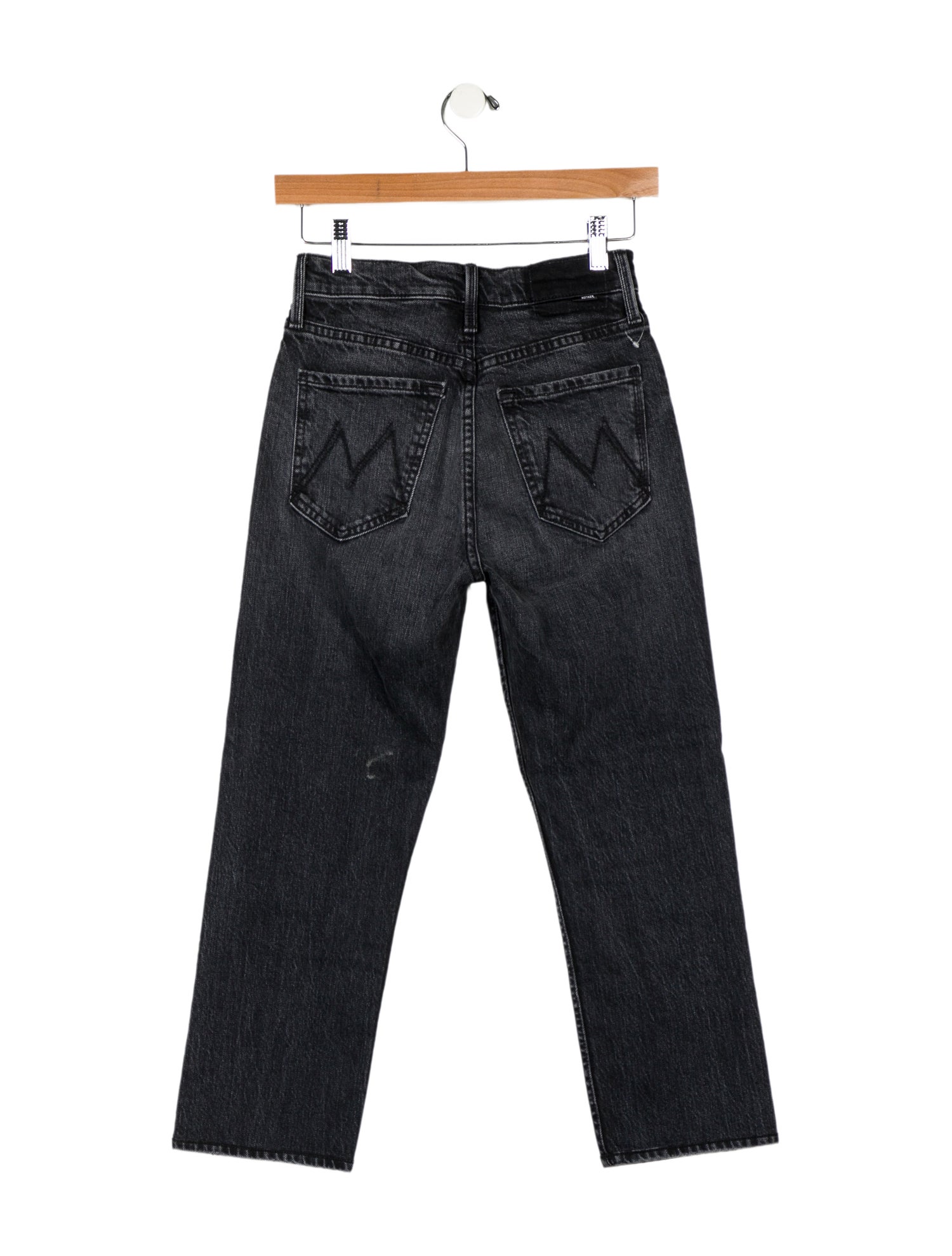 Mother Mid-Rise Straight Leg Jeans