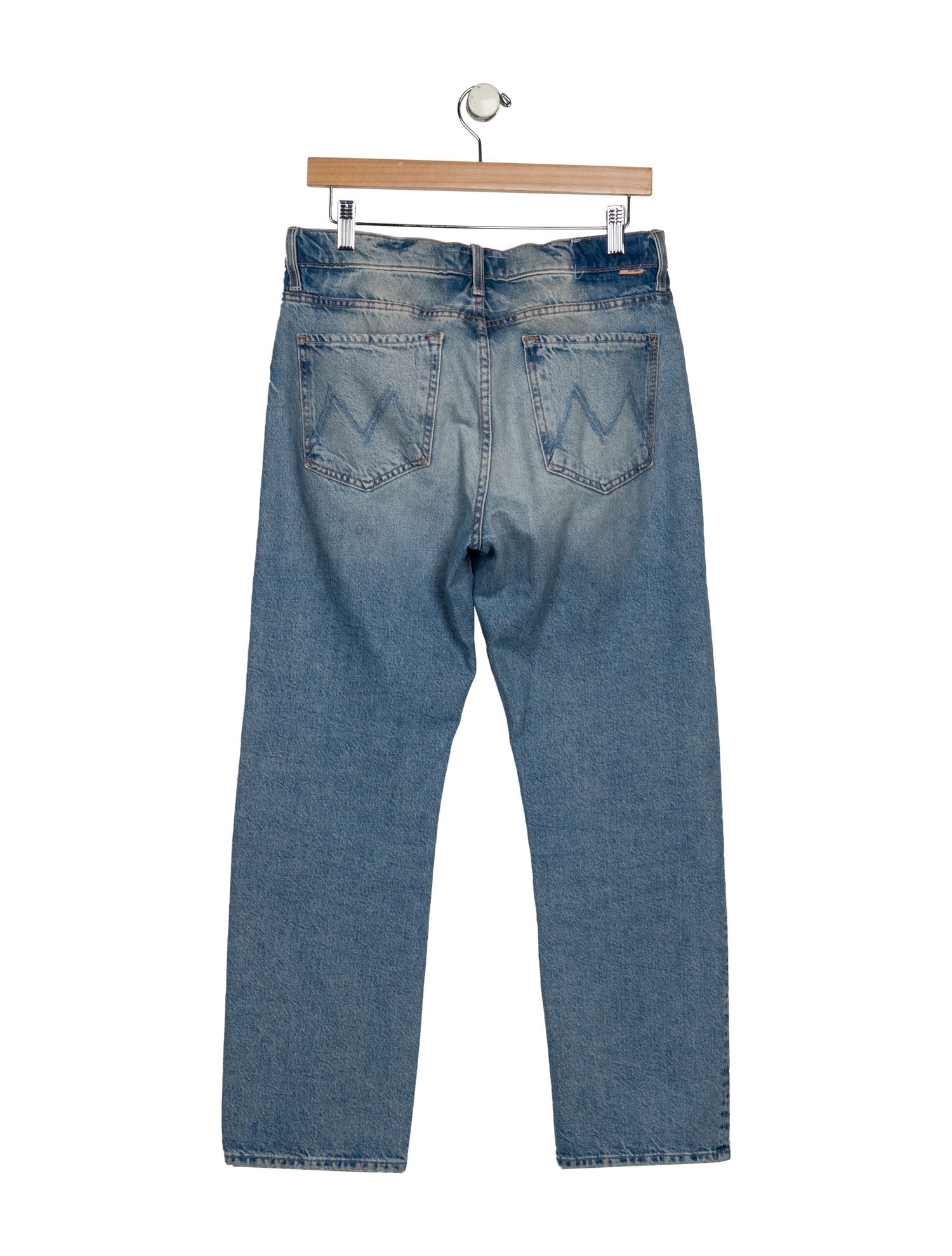 Mother Mid-Rise Straight Leg Jeans