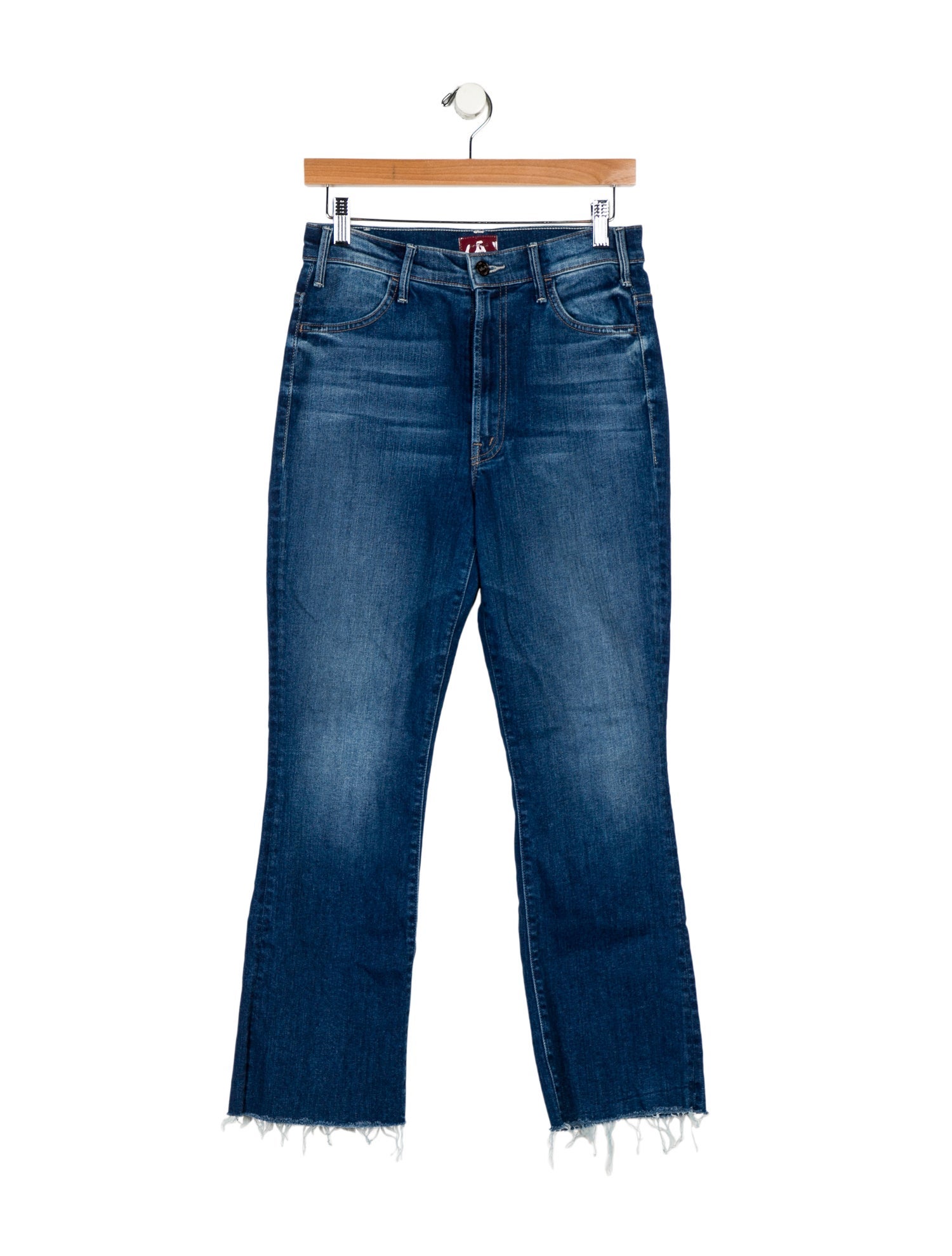 Mother Mid-Rise Straight Leg Jeans