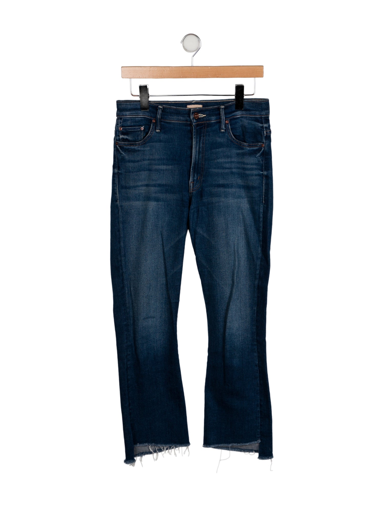 Mother Mid-Rise Straight Leg Jeans