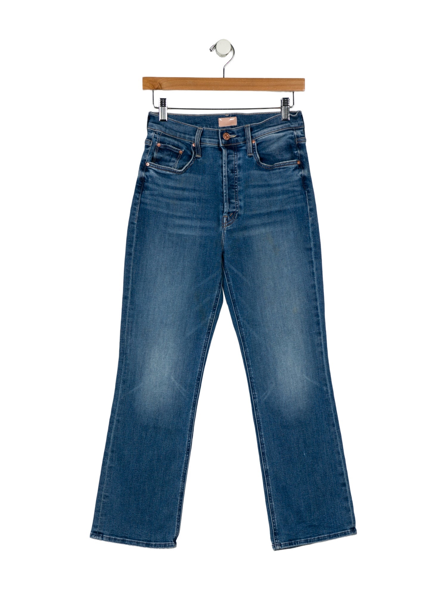 Mother High-Rise Straight Leg Jeans