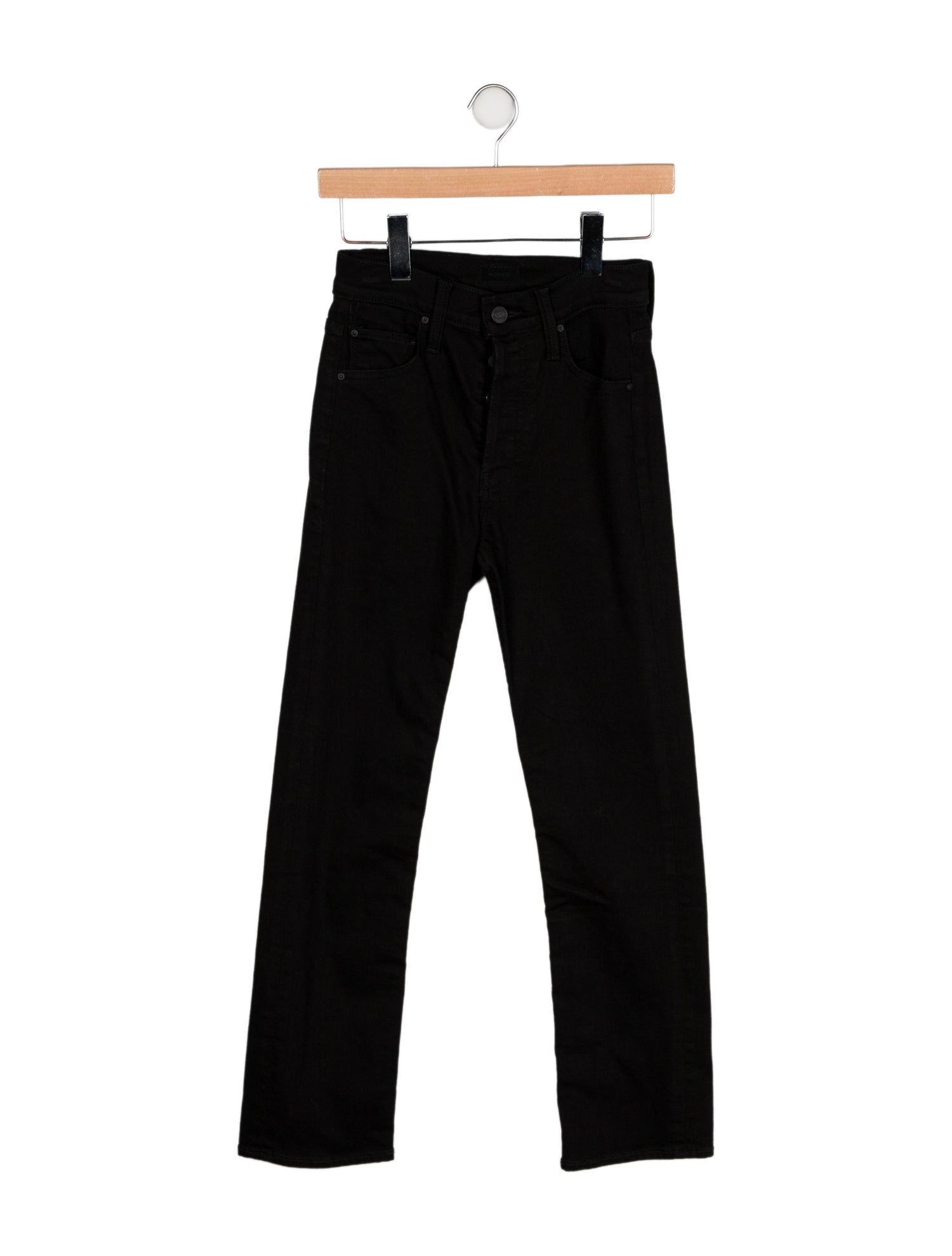 Mother Mid-Rise Straight Leg Jeans