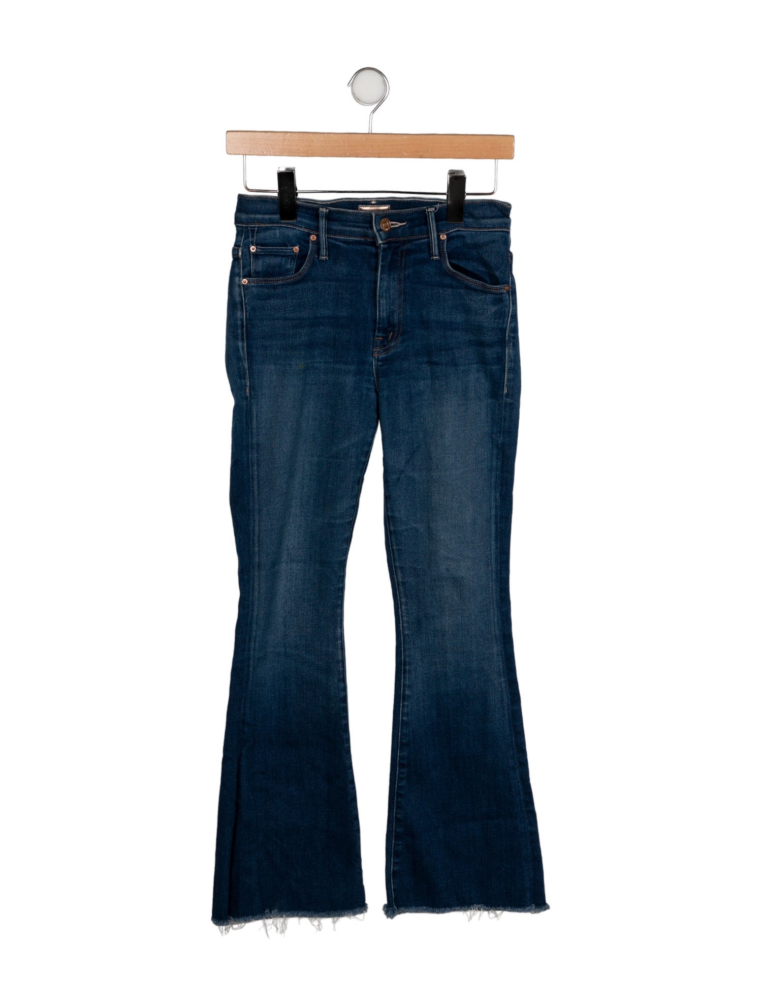 Mother Mid-Rise Wide Leg Jeans