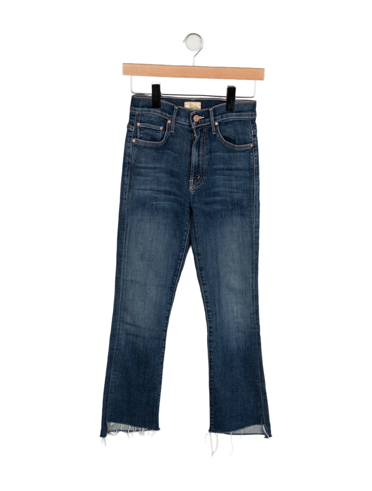 Mother Mid-Rise Straight Leg Jeans