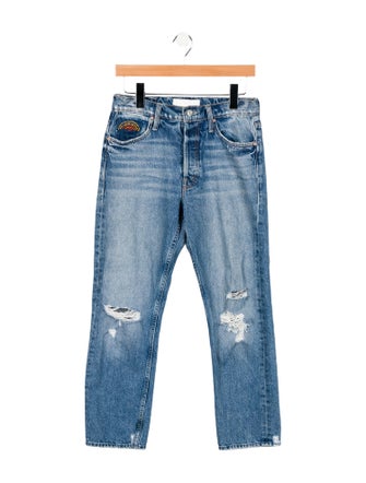 Mother High-Rise Straight Leg Jeans