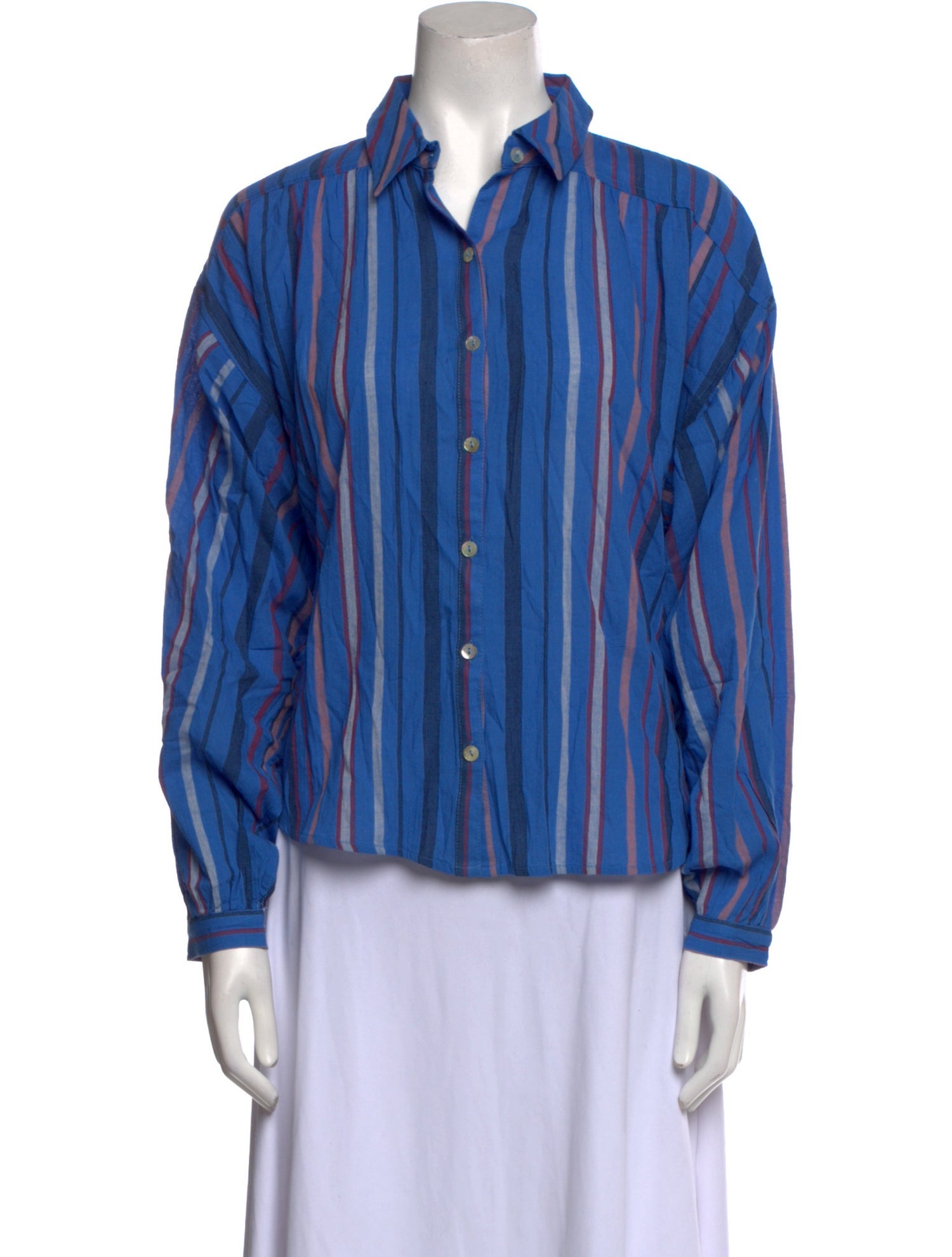 Mother Striped Long Sleeve Button-Up Top w/ Tags