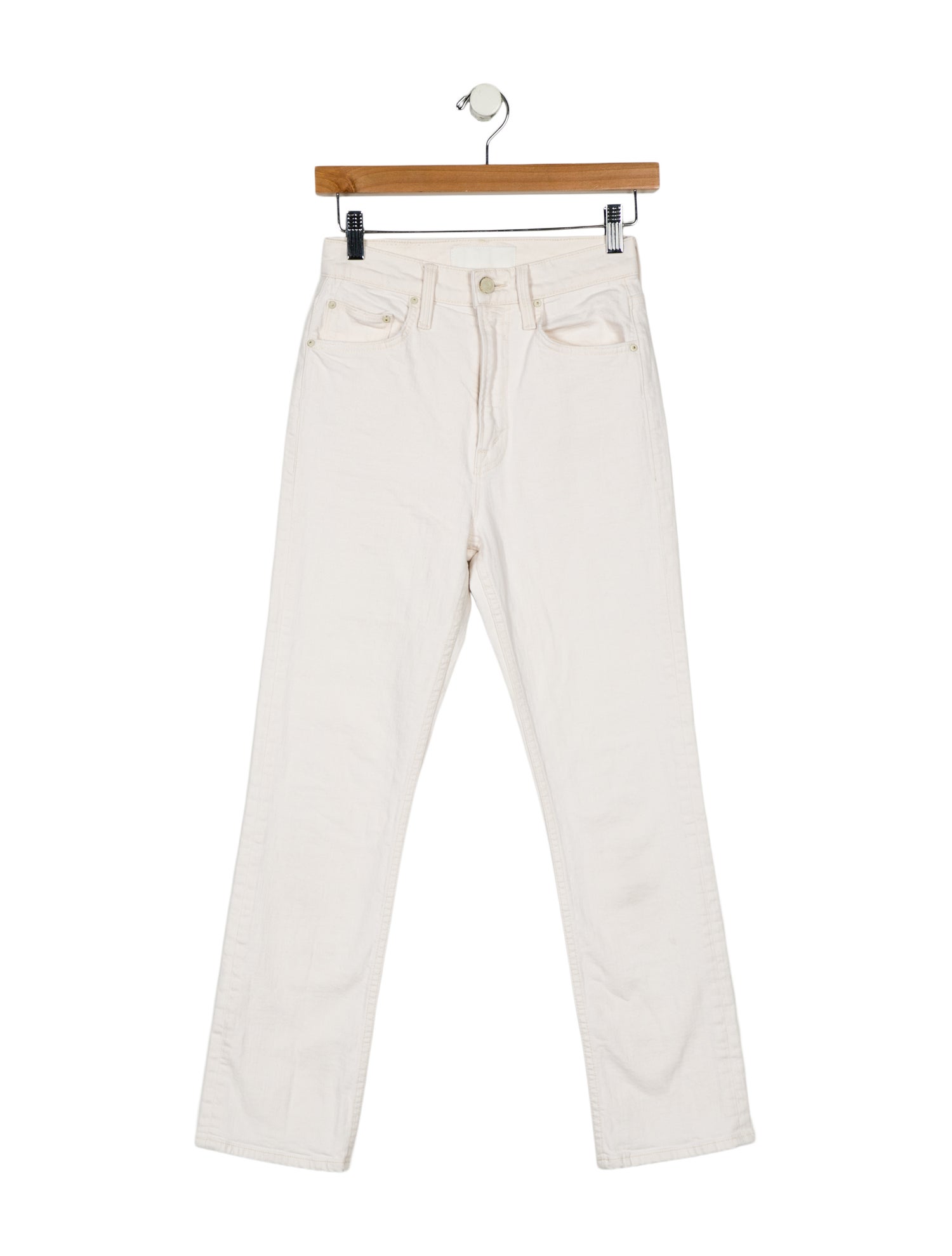 Mother Mid-Rise Straight Leg Jeans