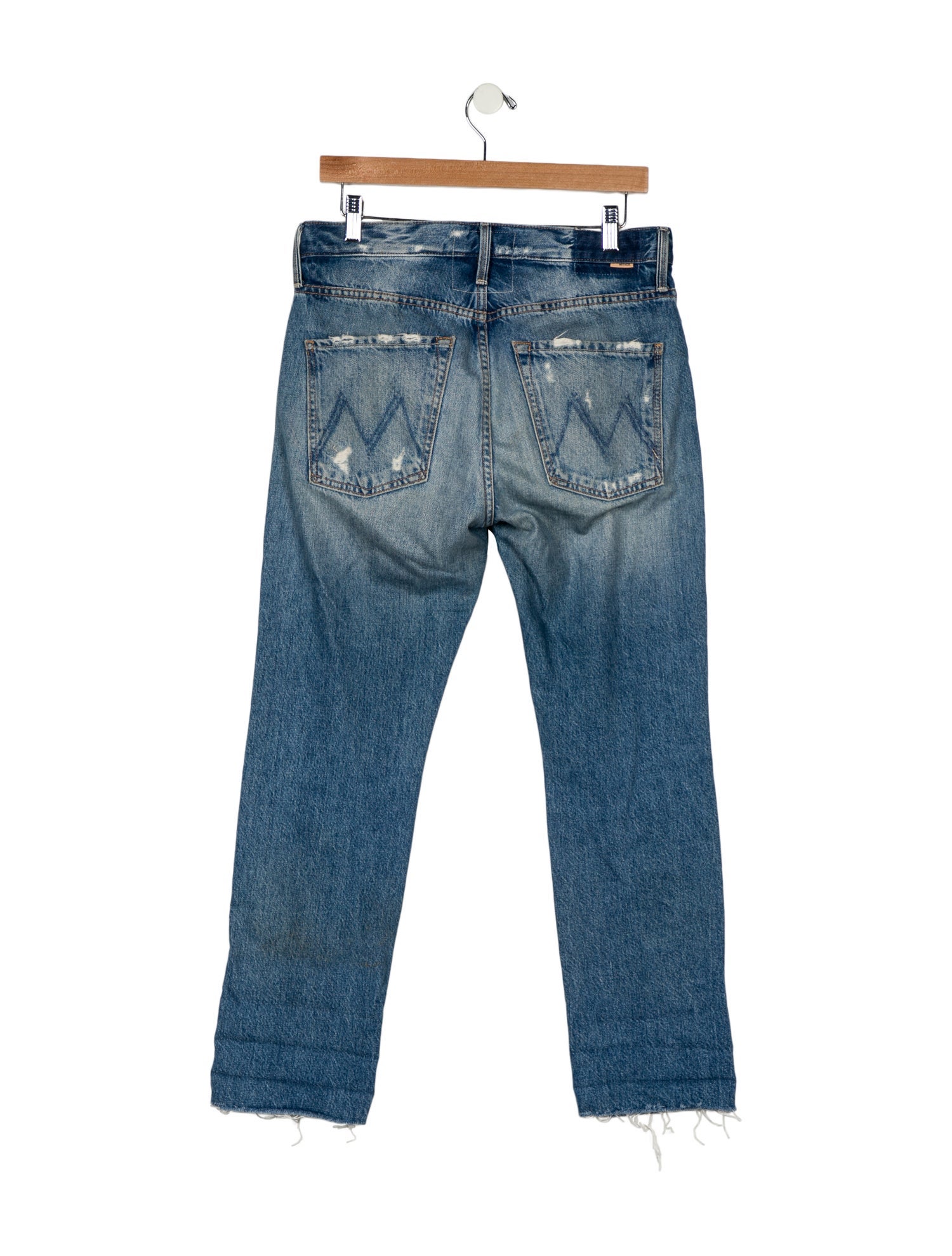 Mother Mid-Rise Straight Leg Jeans