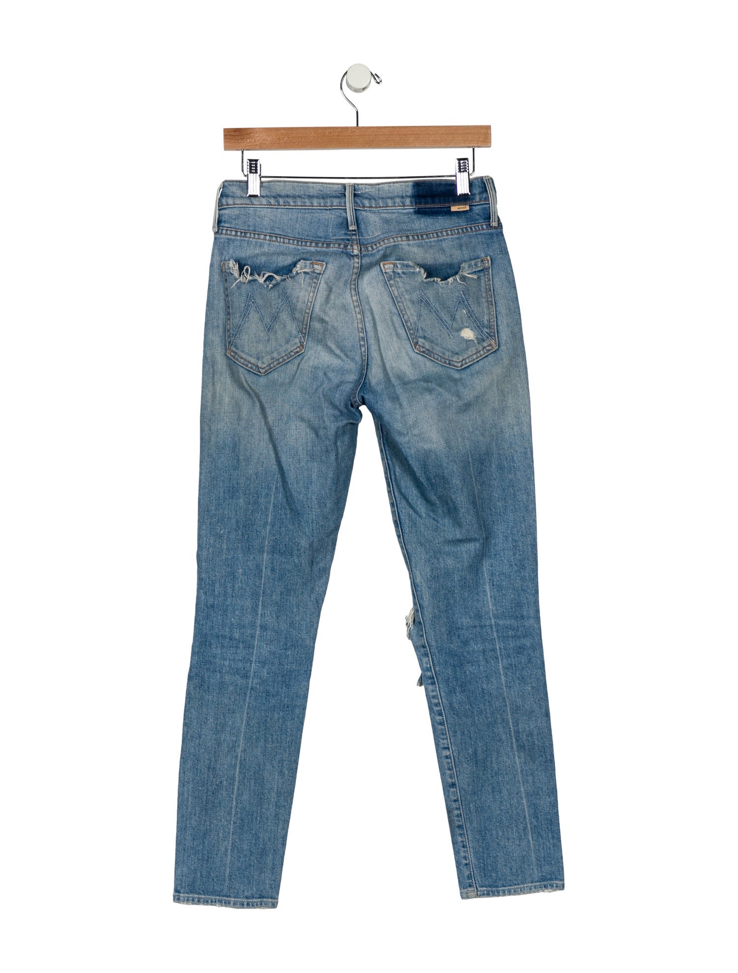 Mother Mid-Rise Skinny Leg Jeans