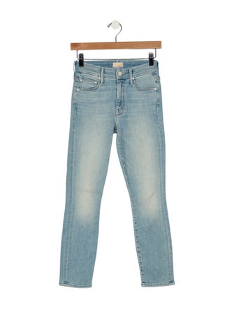 Mother Mid-Rise Skinny Leg Jeans