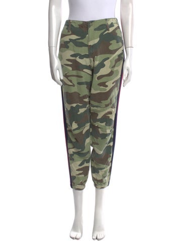 Mother Pants Camouflage Print Straight Leg M
