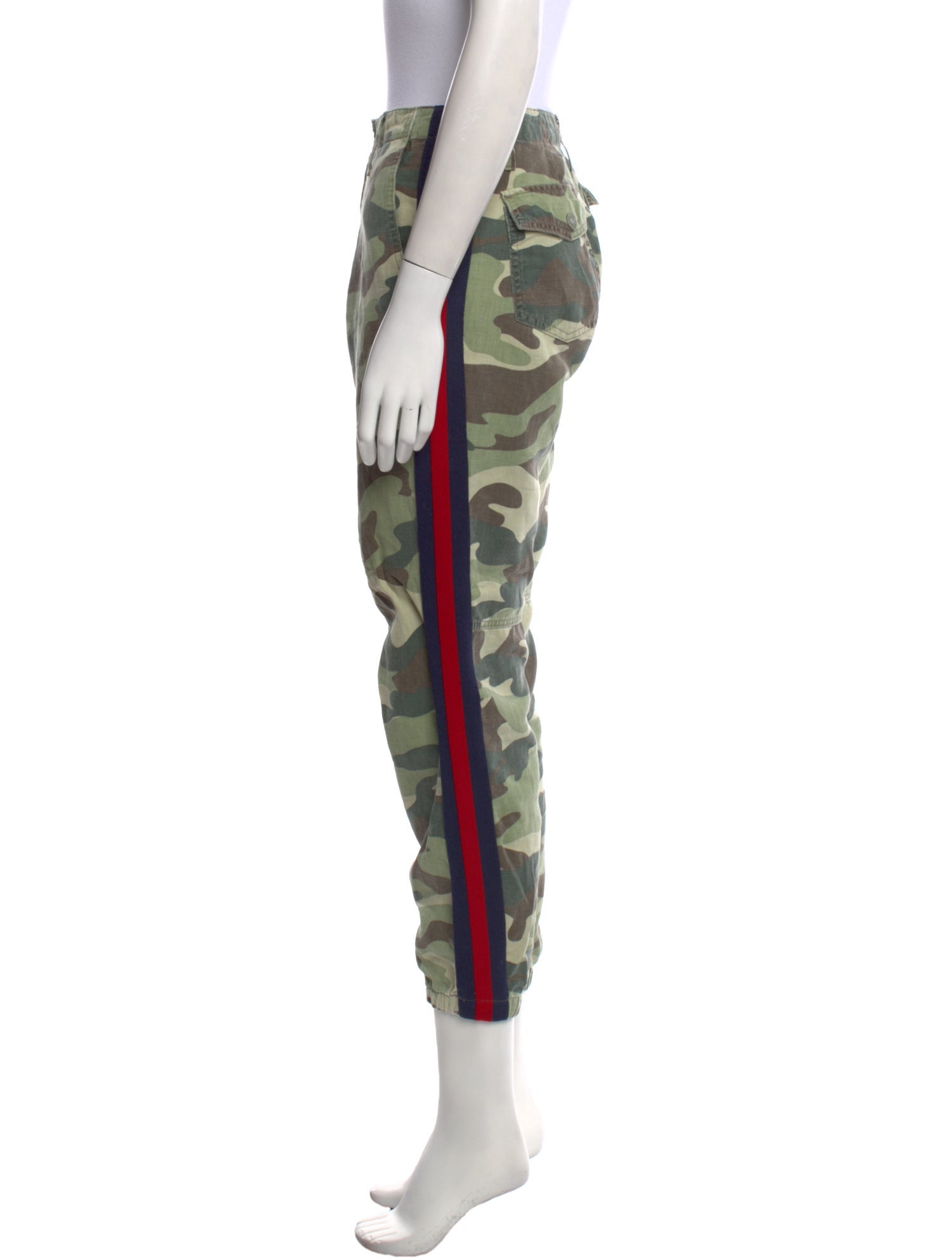 Mother Camouflage Print Straight Leg Pants