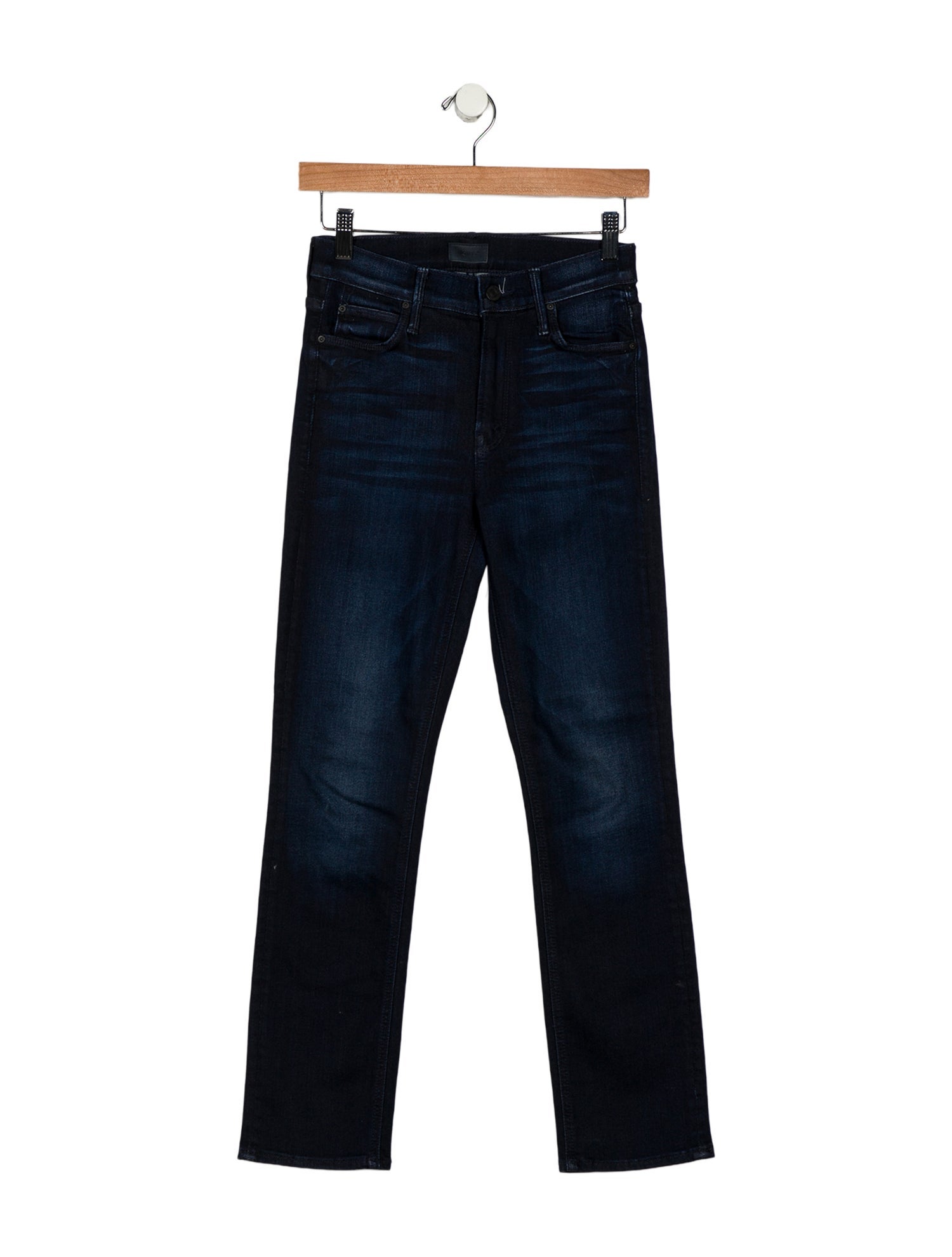 Mother Mid-Rise Straight Leg Jeans