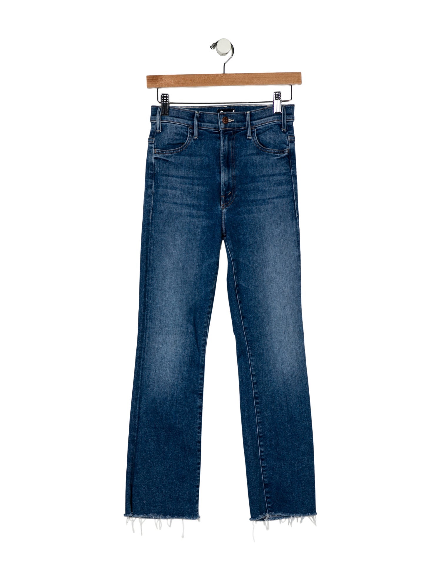 Mother Mid-Rise Straight Leg Jeans