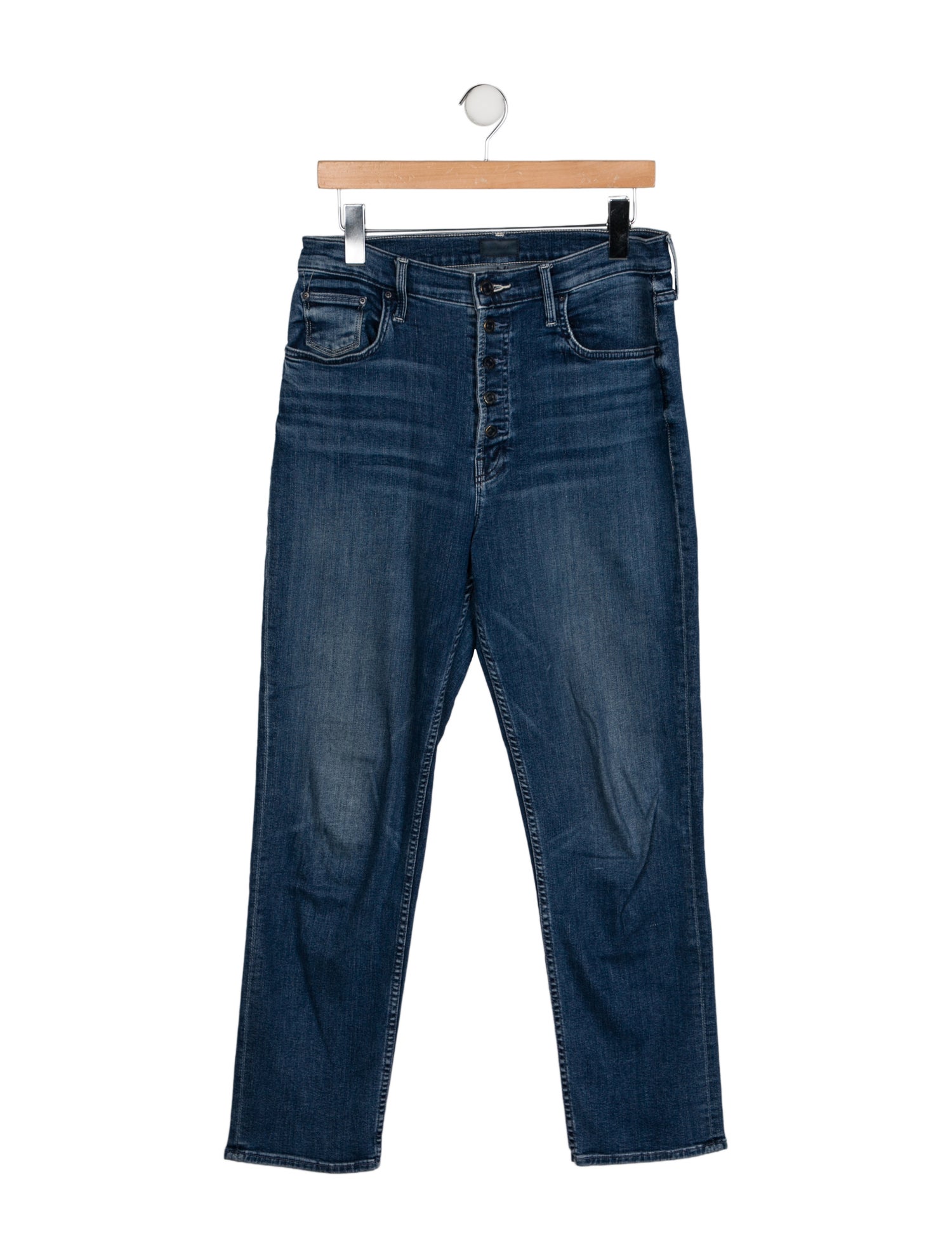 Mother High-Rise Straight Leg Jeans