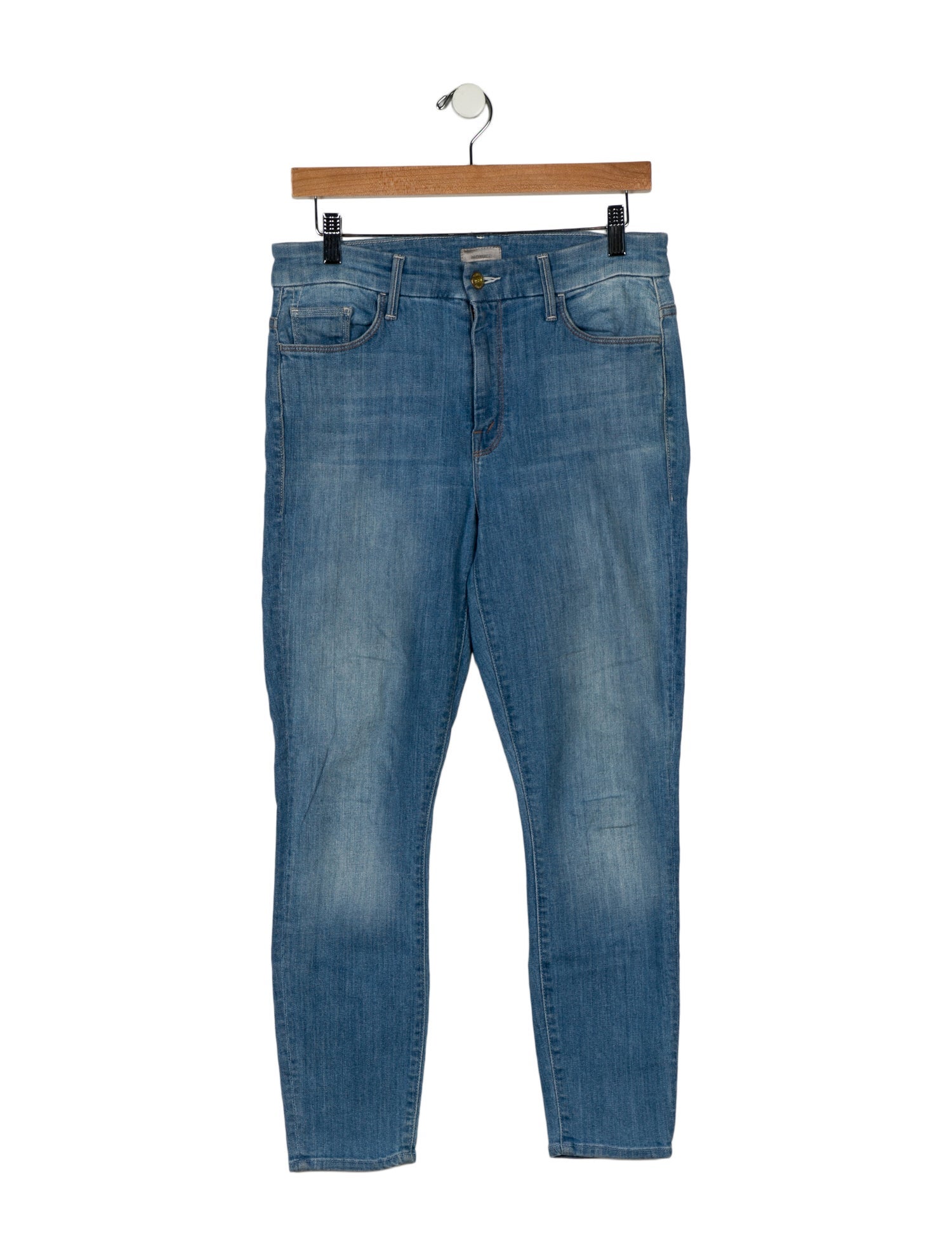 Mother Mid-Rise Skinny Leg Jeans