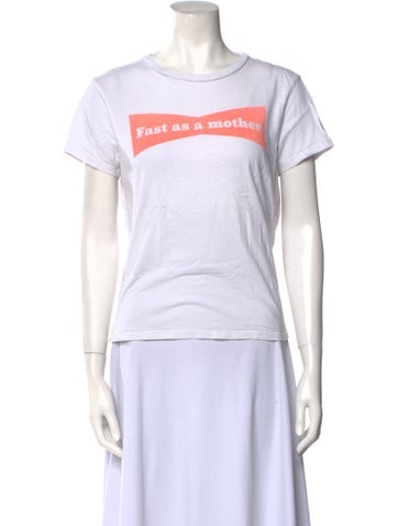 Mother Tops Graphic Print Crew Neck T-Shirt M