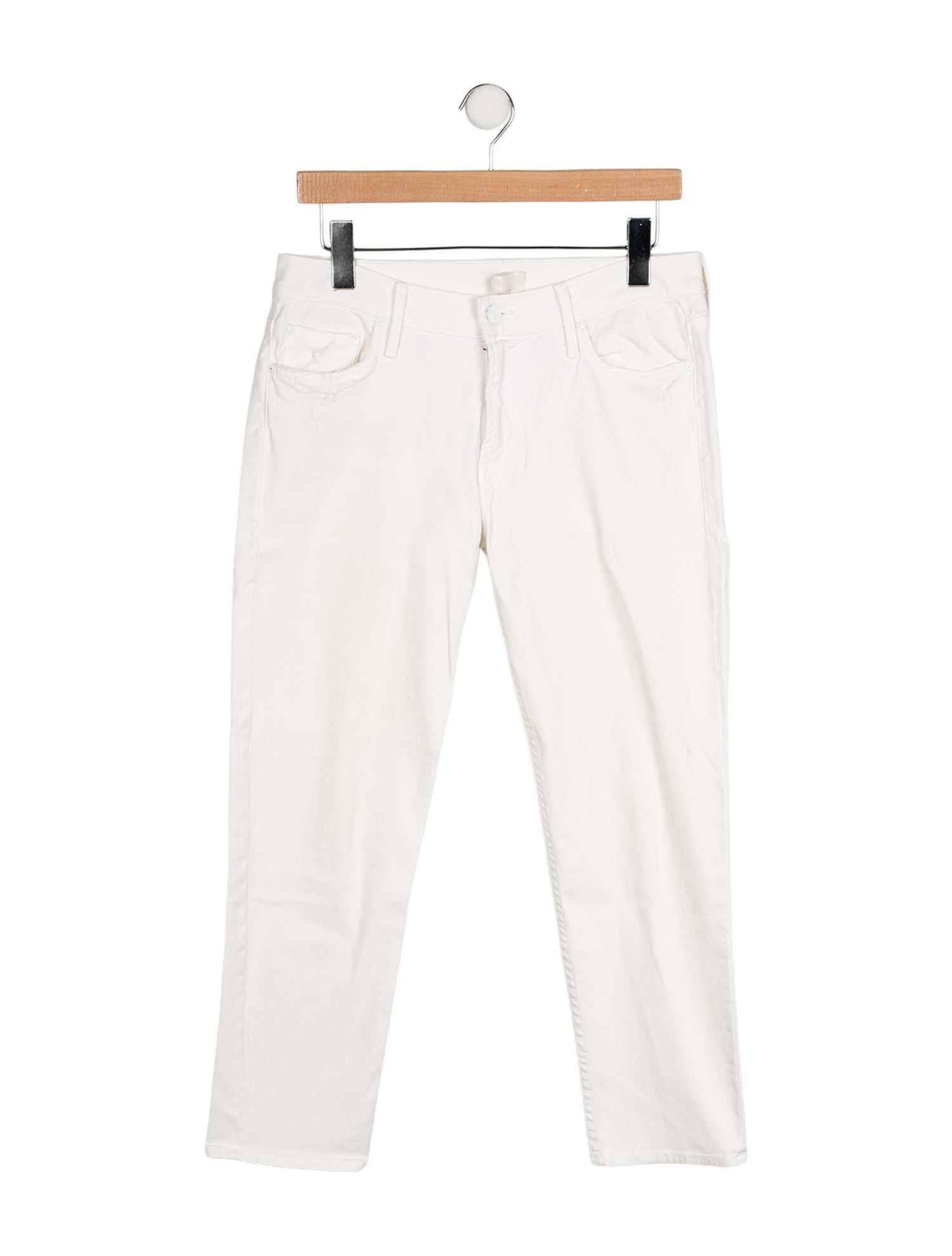 Mother Mid-Rise Straight Leg Jeans