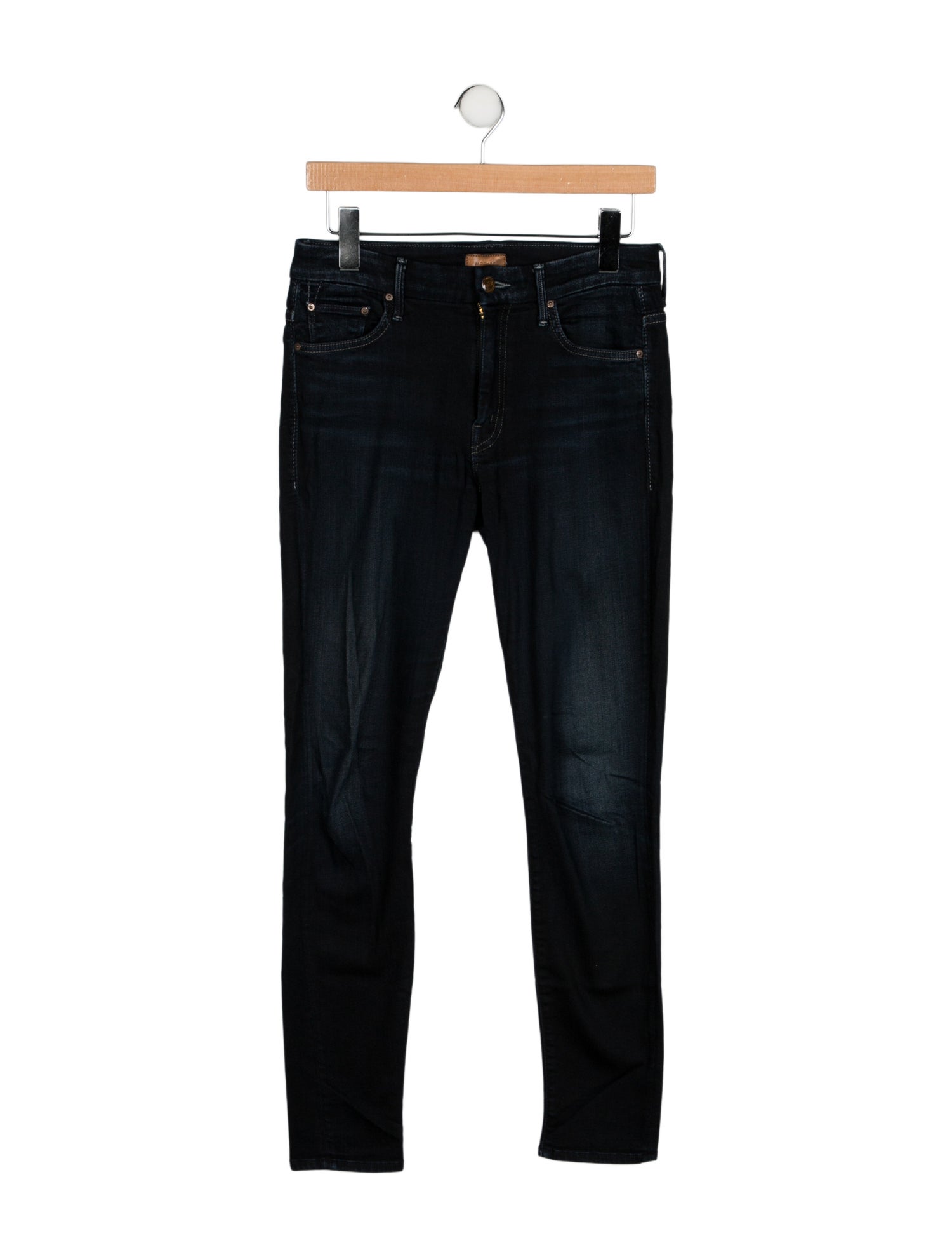 Mother Mid-Rise Straight Leg Jeans