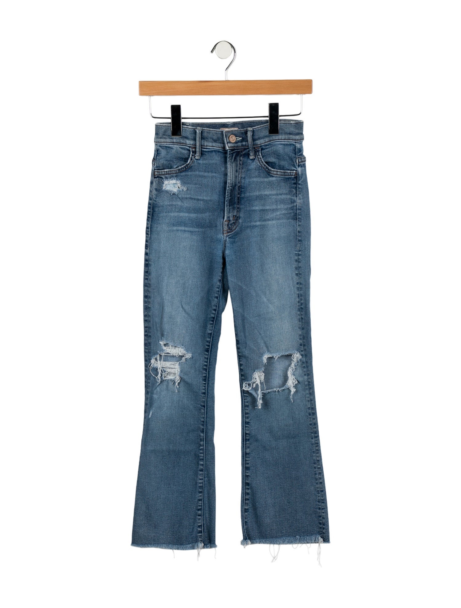 Mother Mid-Rise Straight Leg Jeans
