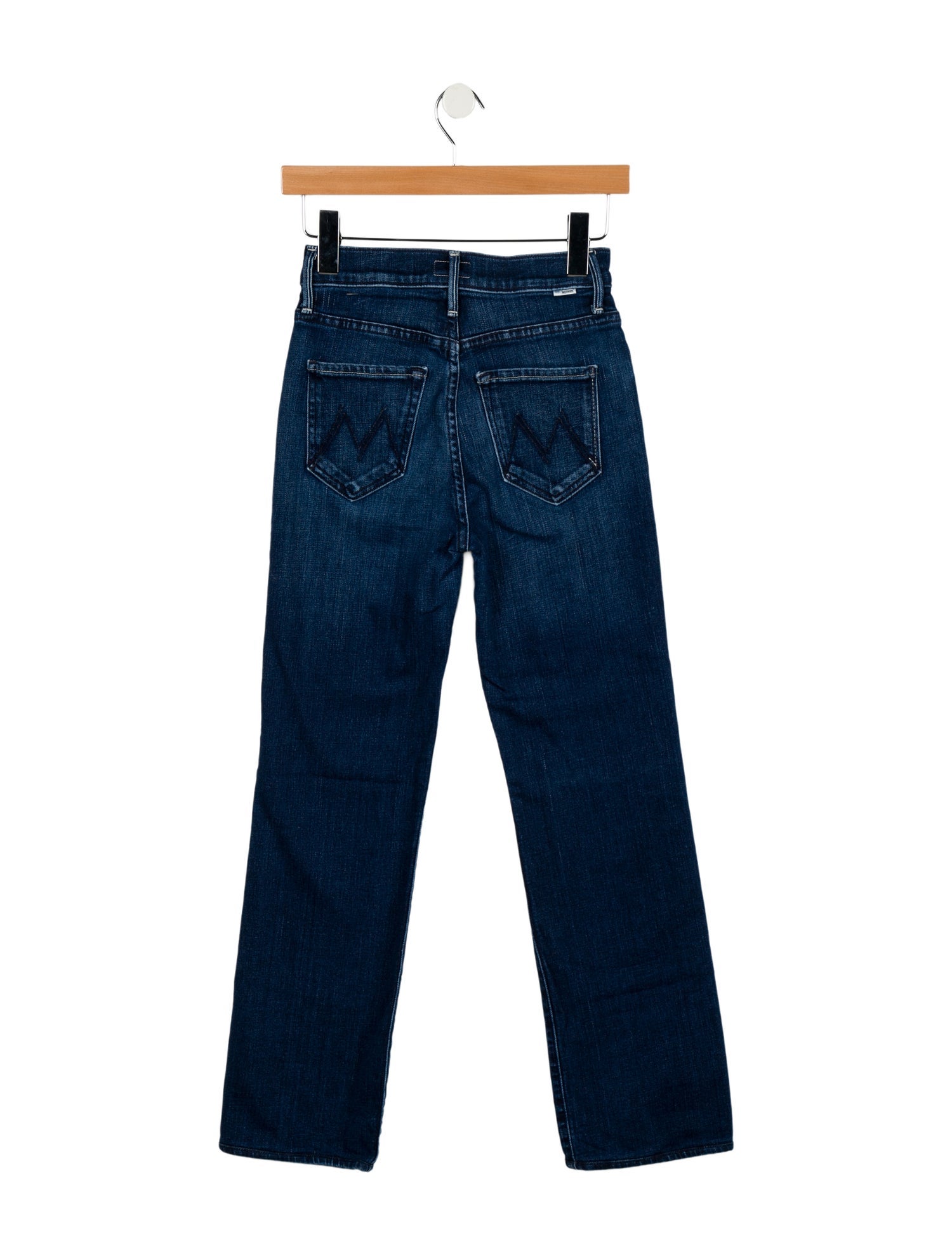 Mother Mid-Rise Straight Leg Jeans