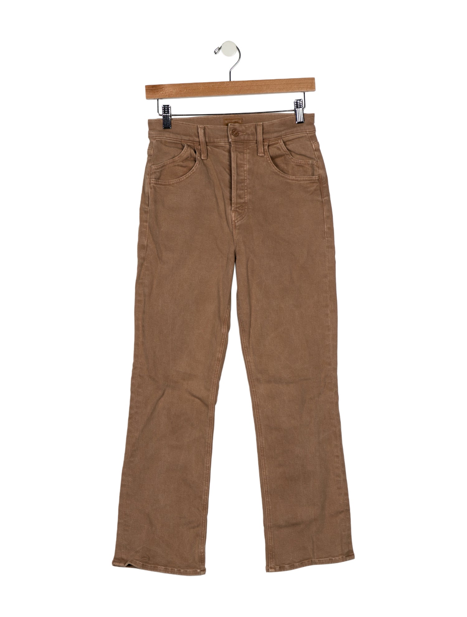 Mother Mid-Rise Straight Leg Jeans