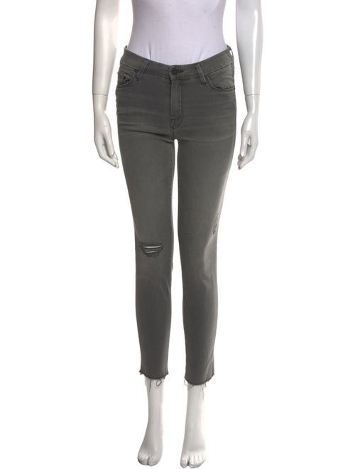 Mother Mid-Rise Skinny Leg Jeans