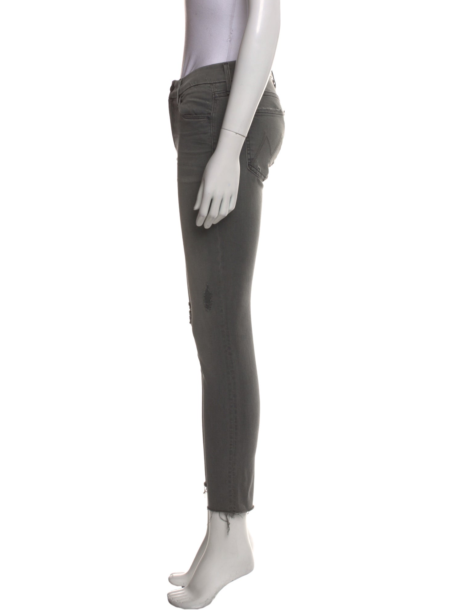 Mother Mid-Rise Skinny Leg Jeans