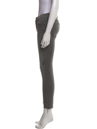 Mother Mid-Rise Skinny Leg Jeans