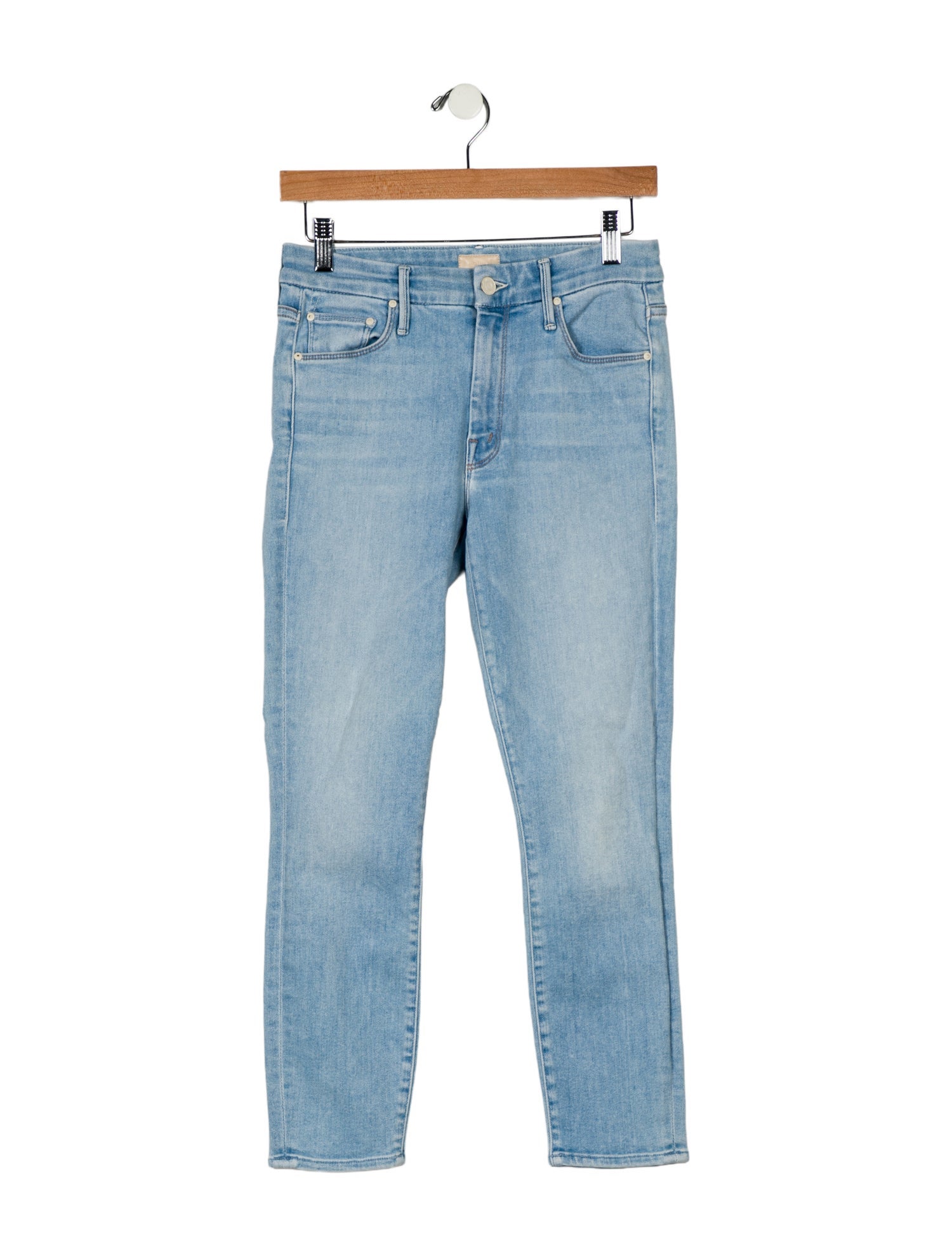 Mother Mid-Rise Skinny Leg Jeans