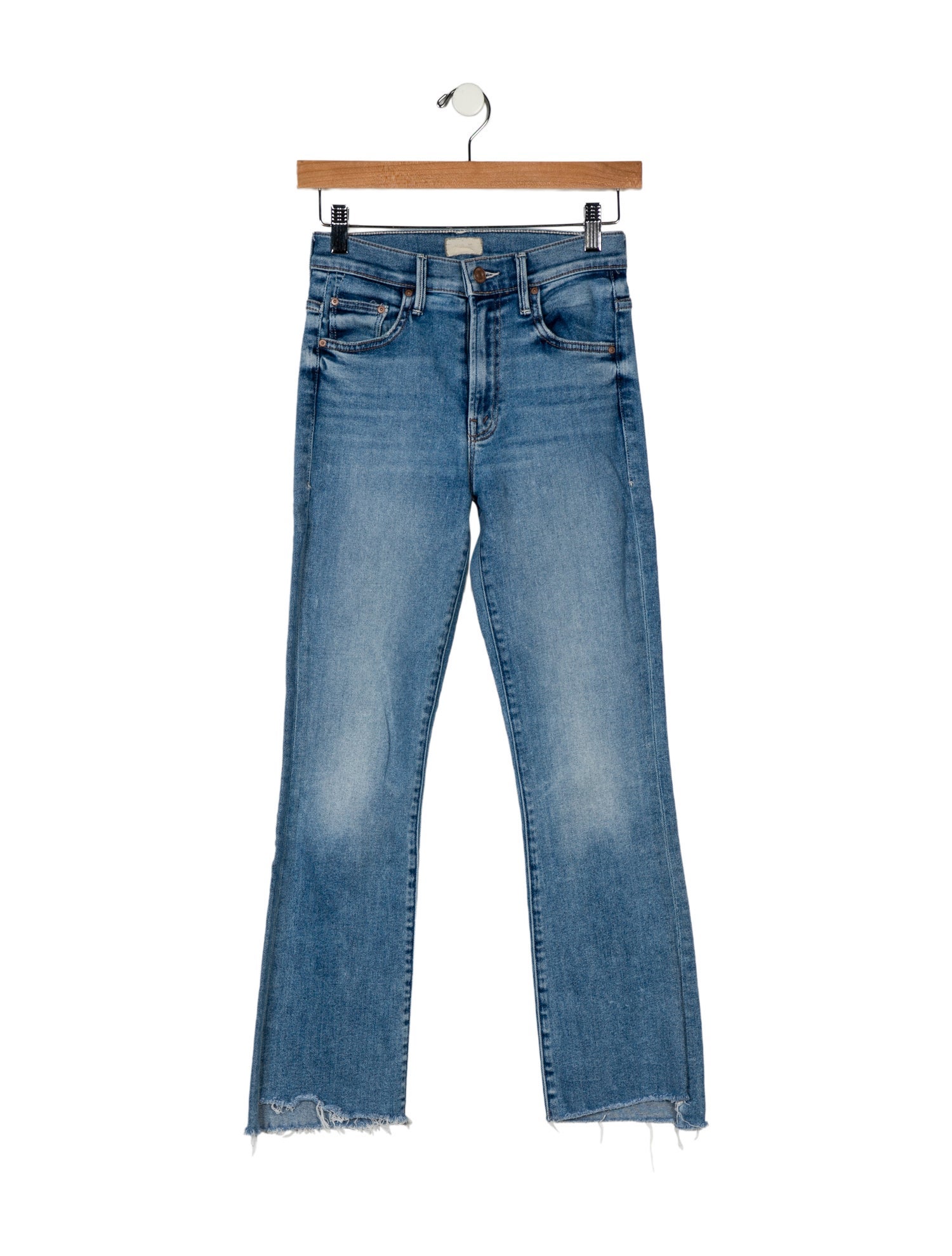 Mother Mid-Rise Straight Leg Jeans