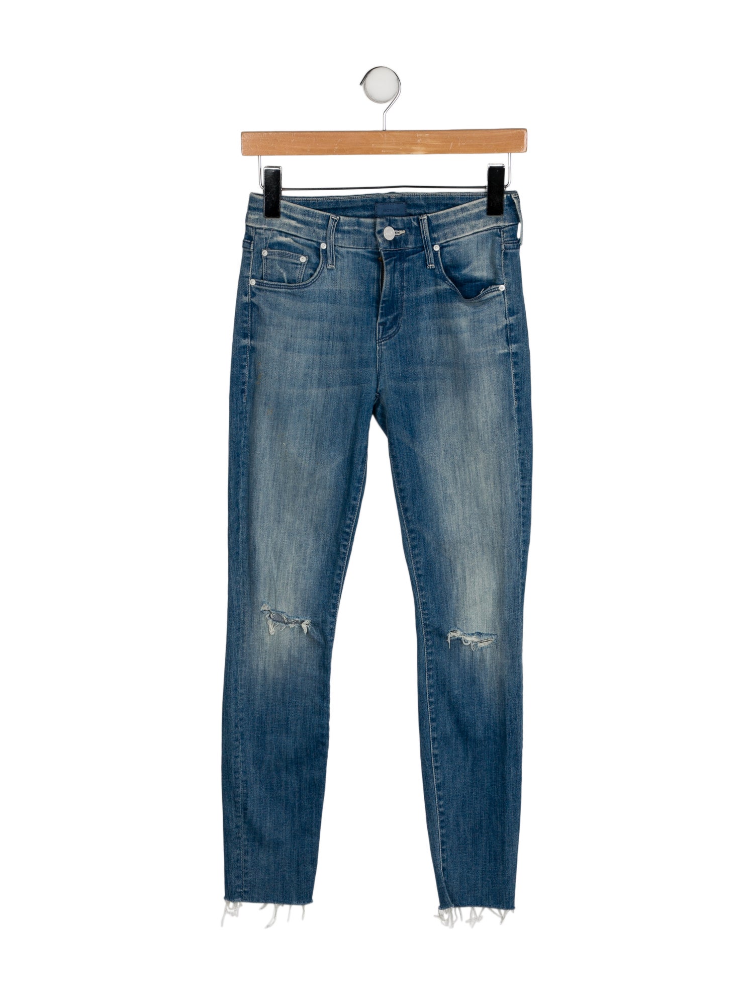 Mother Mid-Rise Skinny Leg Jeans