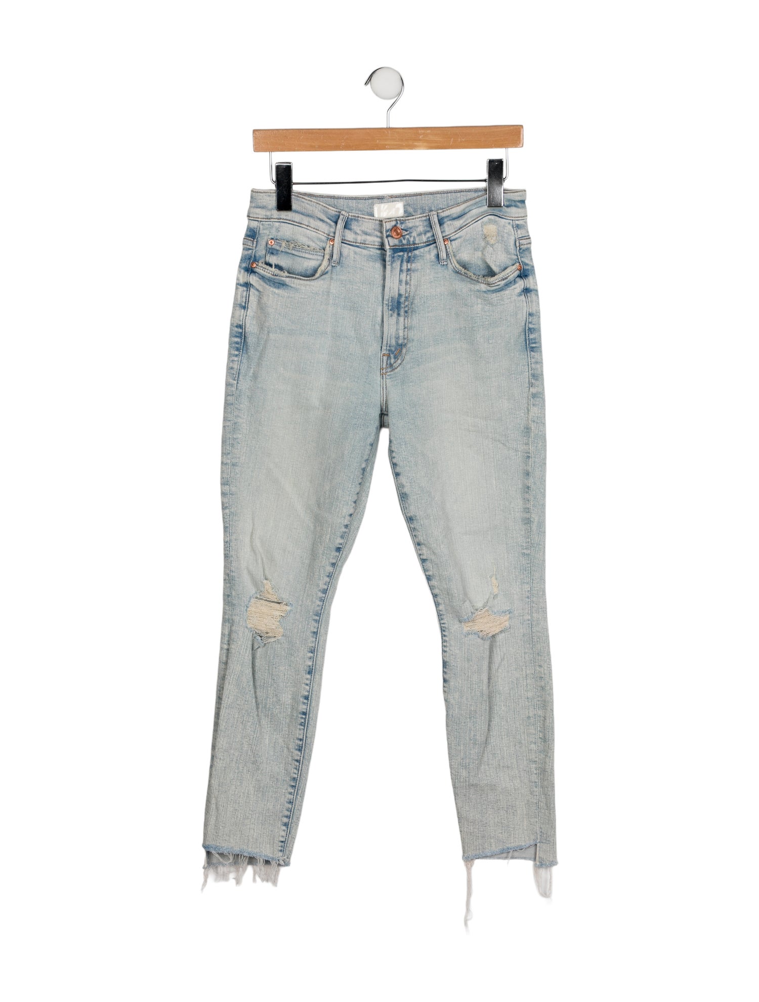 Mother Mid-Rise Skinny Leg Jeans