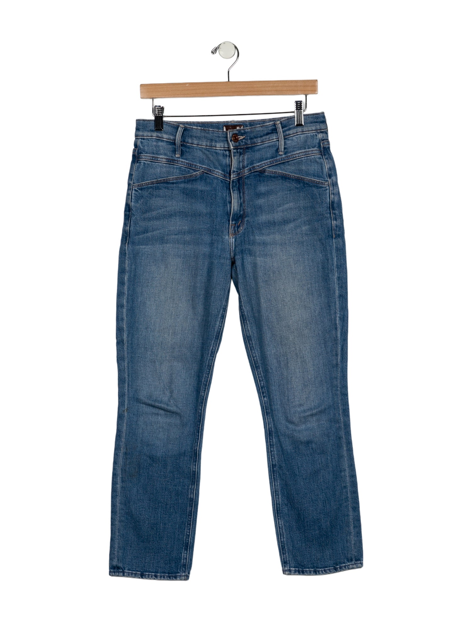 Mother High-Rise Straight Leg Jeans