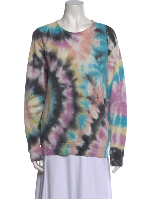 Mother Tie-Dye Print Scoop Neck Sweater
