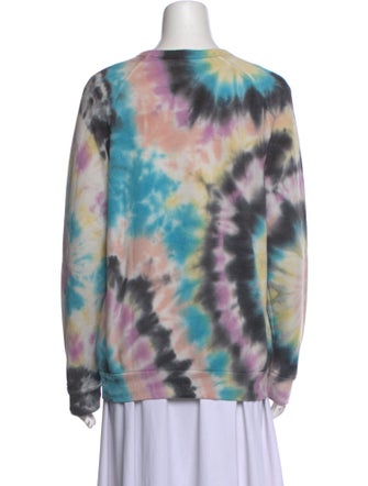 Mother Tie-Dye Print Scoop Neck Sweater