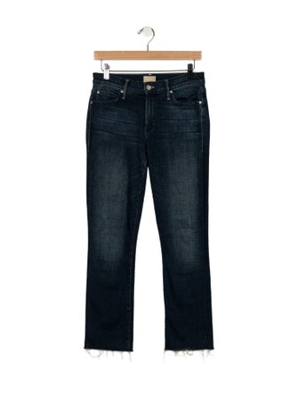 Mother Mid-Rise Straight Leg Jeans