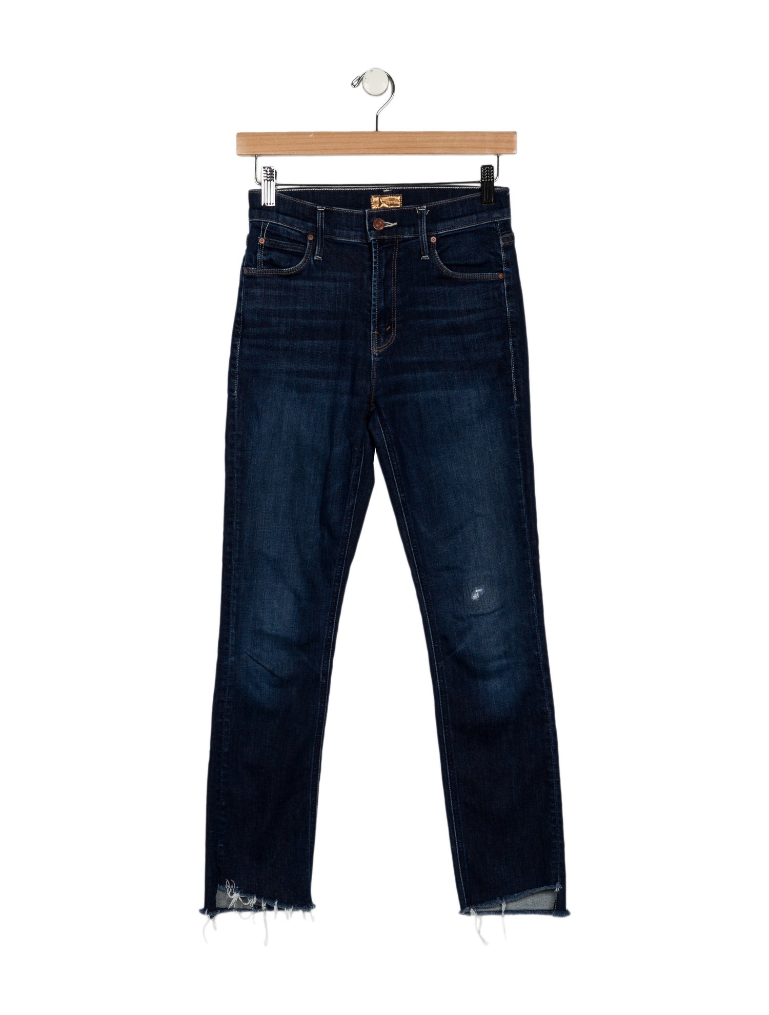 Mother Mid-Rise Straight Leg Jeans