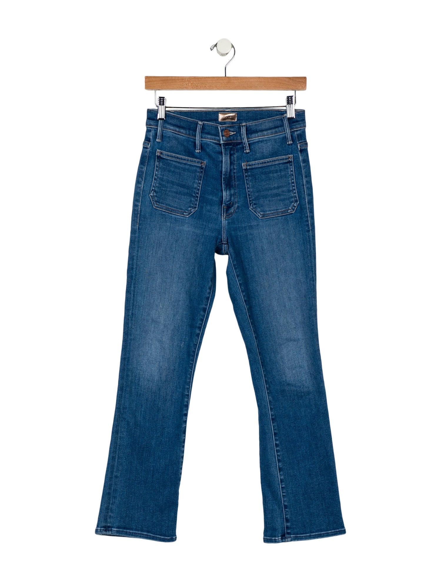 Mother Mid-Rise Straight Leg Jeans