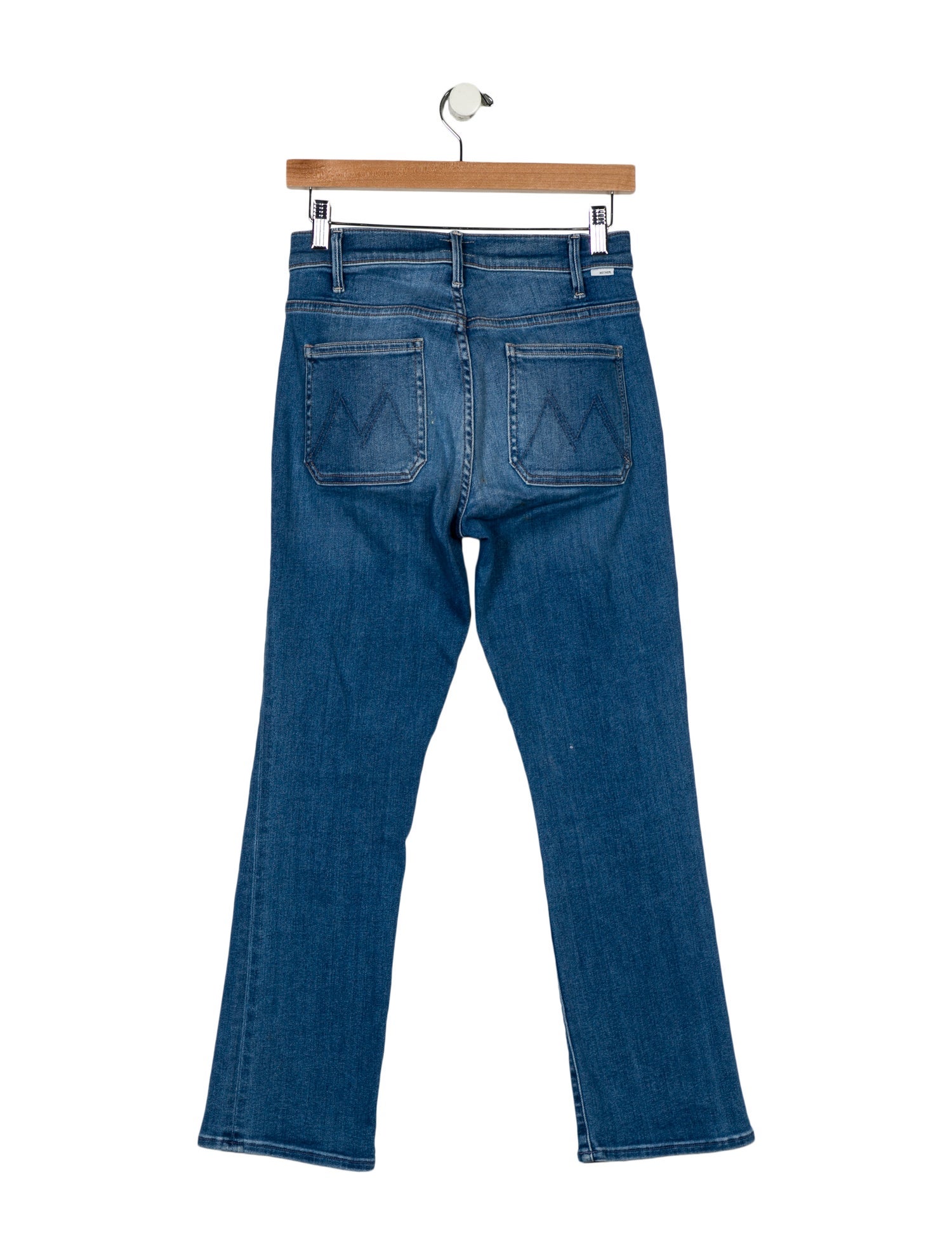 Mother Mid-Rise Straight Leg Jeans