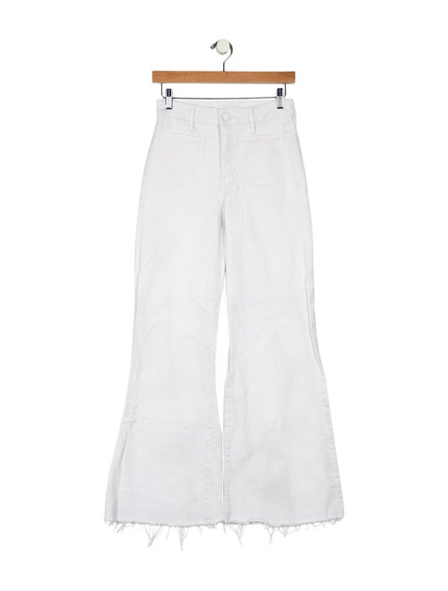 Mother Mid-Rise Wide Leg Jeans