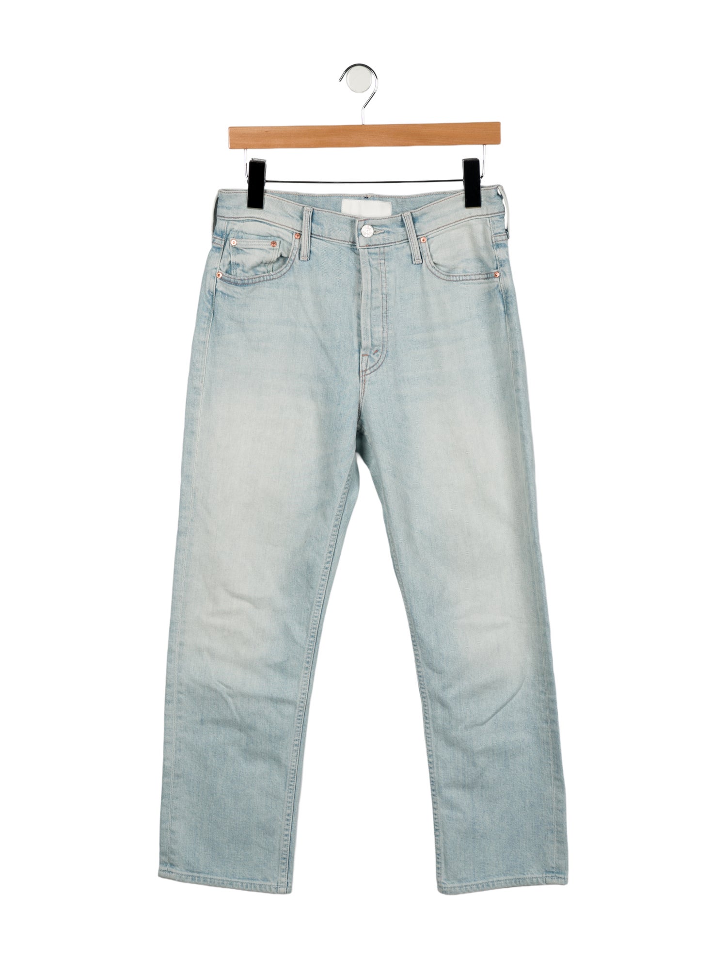 Mother High-Rise Straight Leg Jeans