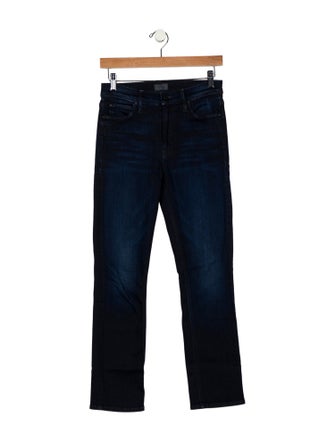 Mother Mid-Rise Straight Leg Jeans