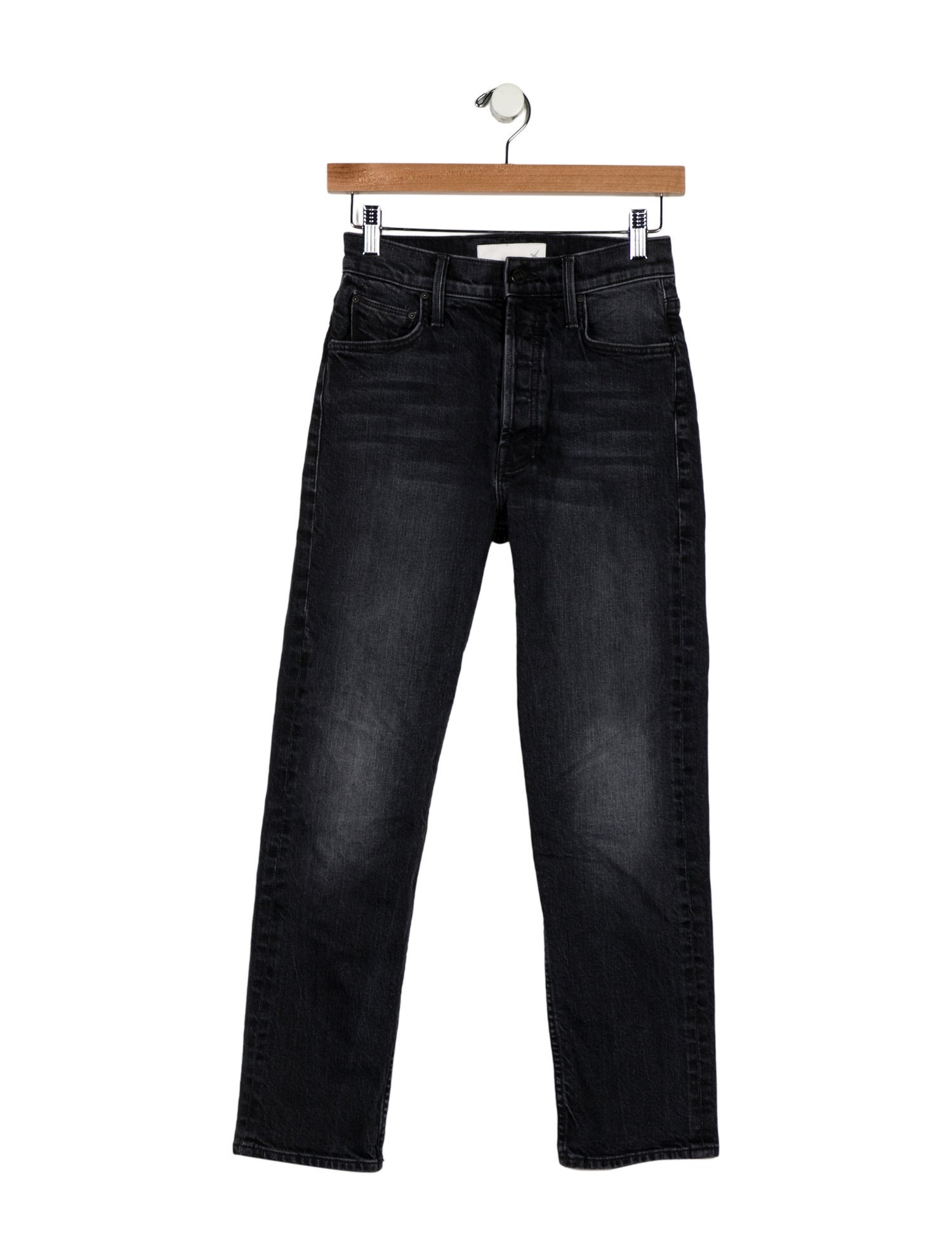 Mother Mid-Rise Straight Leg Jeans
